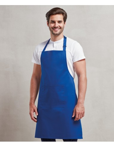 P-PR154-Colours Collection Bib Apron With Pocket